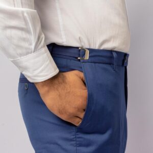 Calça Alfaiataria Azul Navy - C/Regulagem Lateral